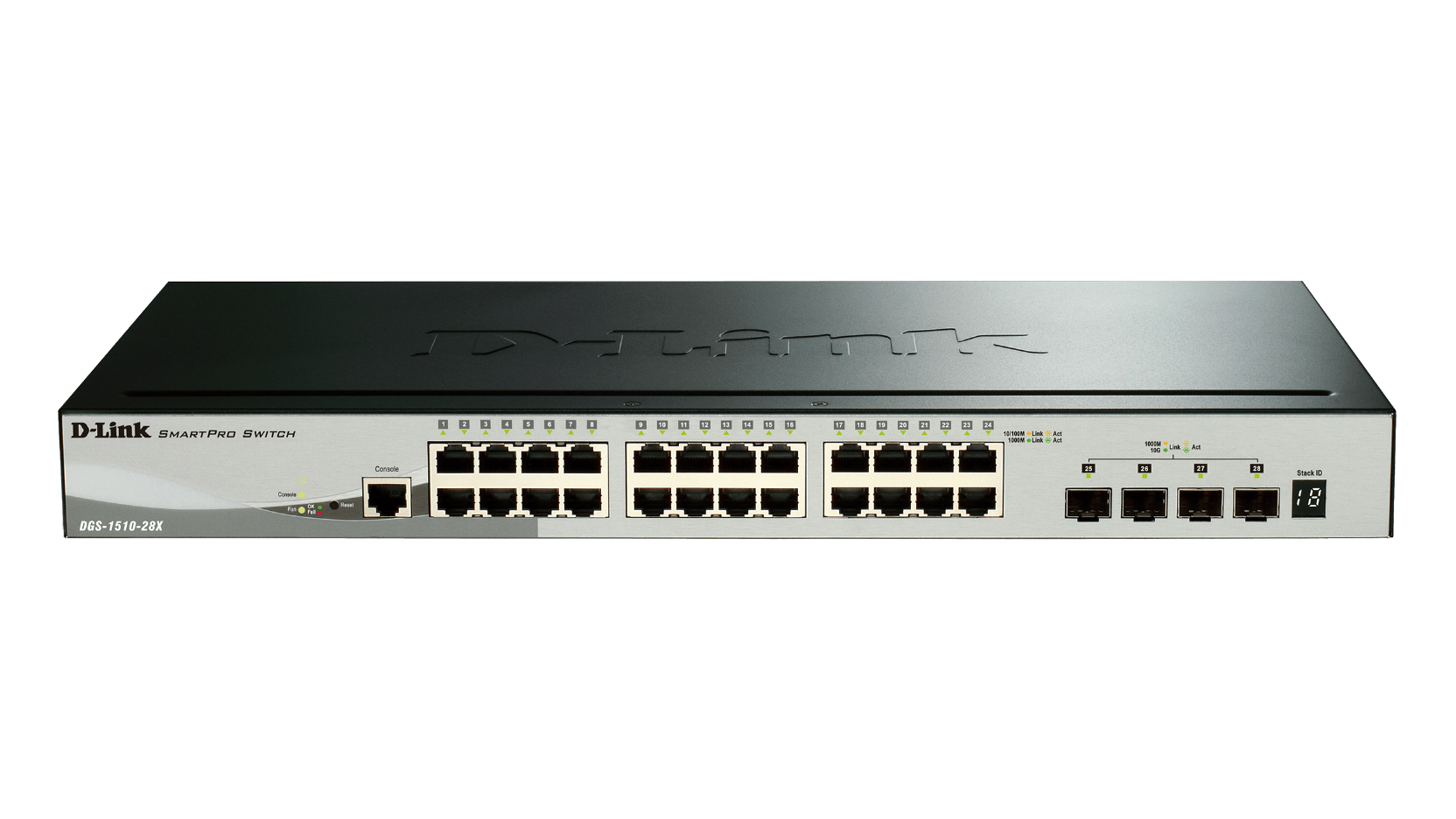 D_LINK - SWITCH SMART 24 X 1GB, 4 X SFP+, RACK
