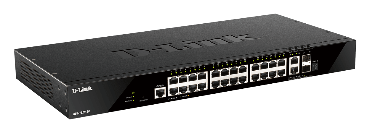 D_LINK - SWITCH SMART 24X1GB, 2XSFP+, 2X10GB, RAC