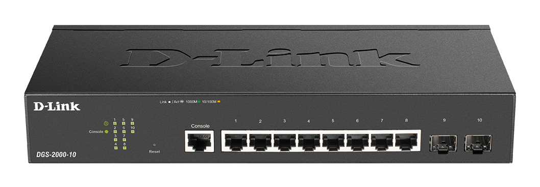 D_LINK - Switch gest L2+ 8 x 1Gb, 2 x SFP.