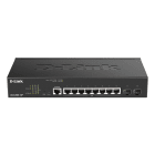 D_LINK - Switch gest l2+ 8 x 1gb poe (65w); 2 x sfp;