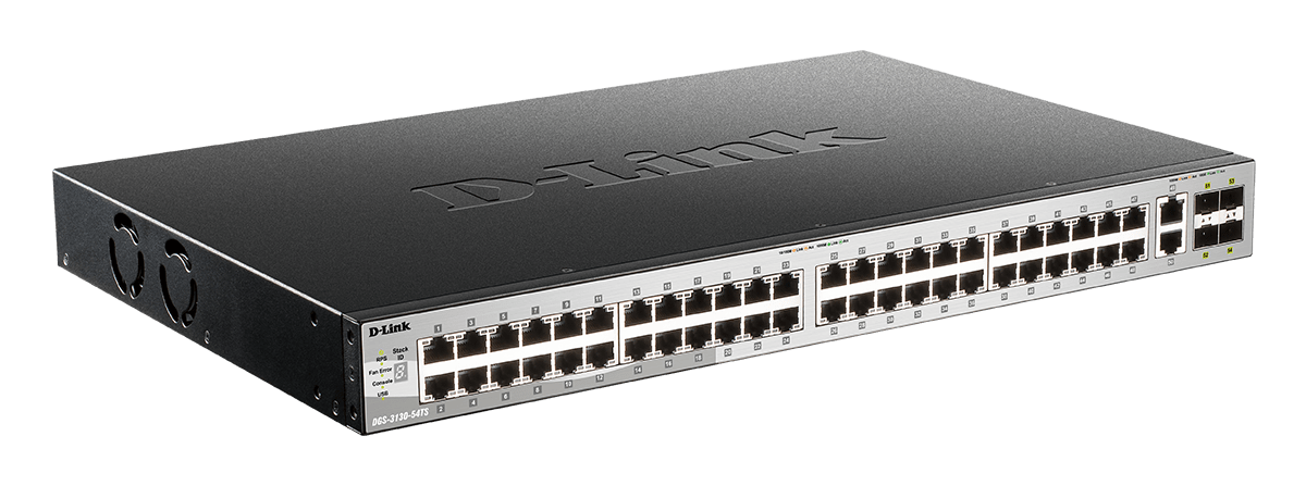 D_LINK - Switch gest L3; 48x1Gb, 2x10Gb, 4xSFP+; efficiente e potente per reti aziendali di grandi dimensioni.