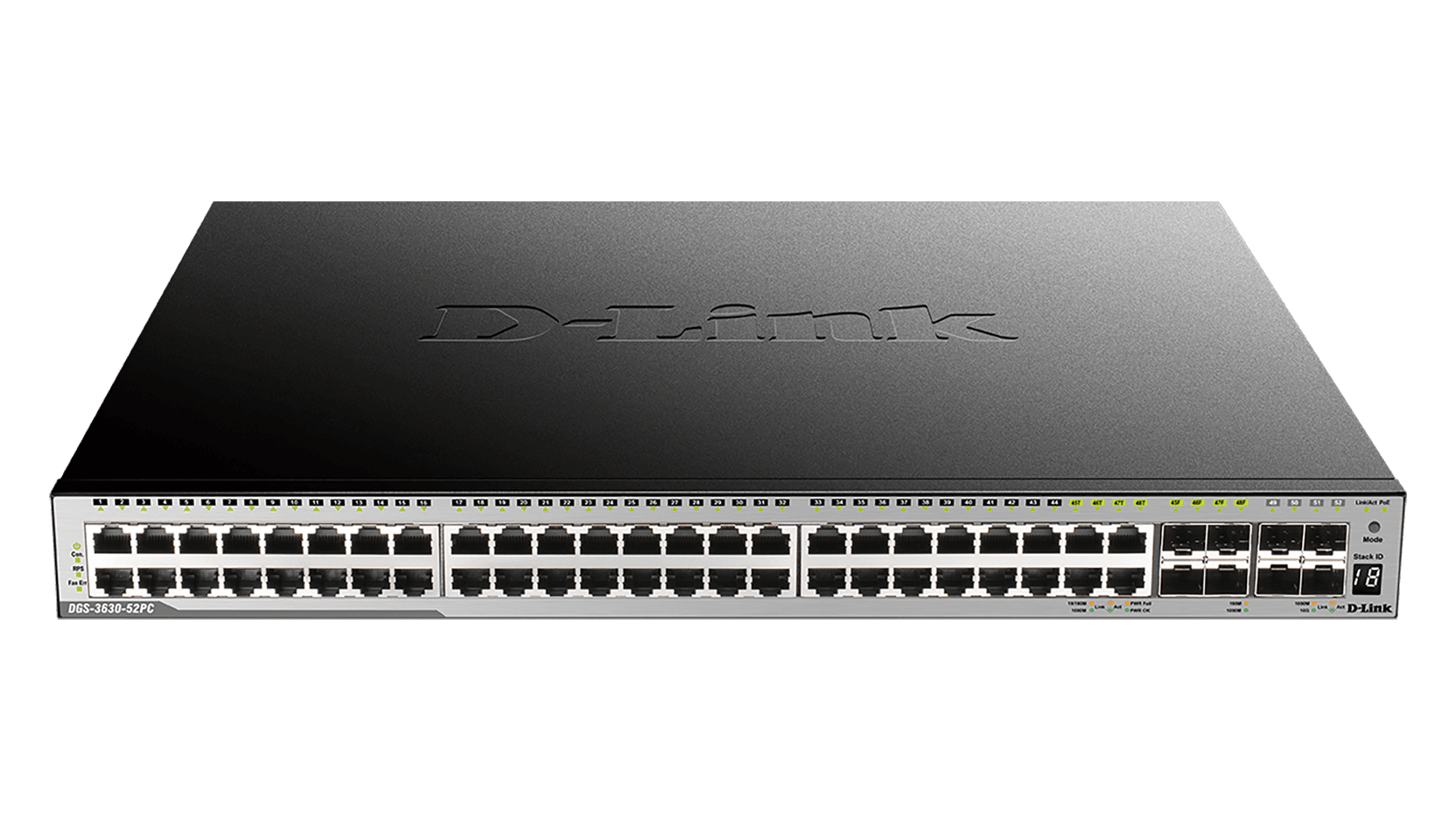 D_LINK - SWITCH GEST 44X1G,POE 370W, 4XSFP/G, 4XS