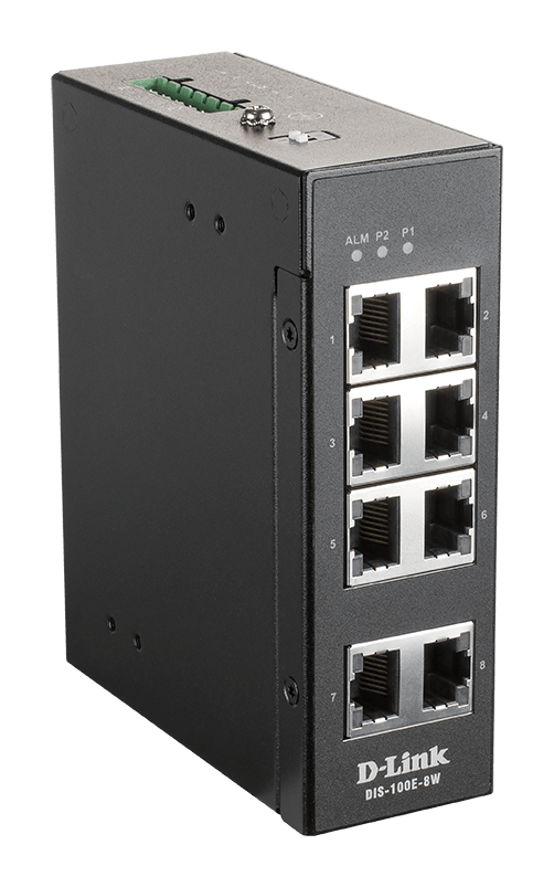D_LINK - Switch industriale non gestito 8 porte 10/100.