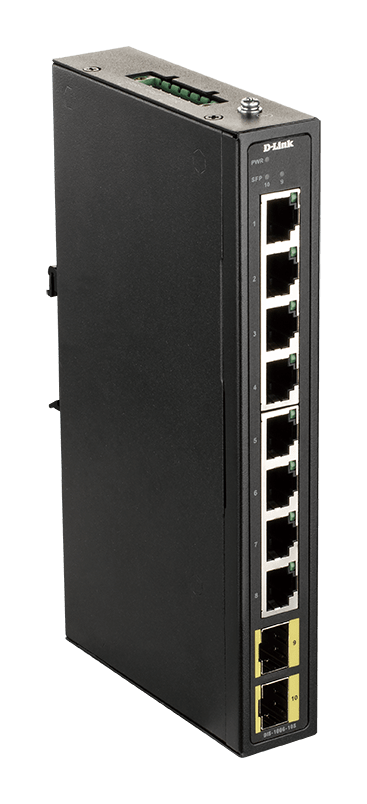 D_LINK - Switch industriale non gestito 8xGb; 2xSFP.