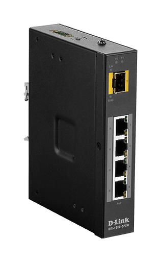 D_LINK - Switch Industrial NonGest 4xGb PoE; 1 x SFP.