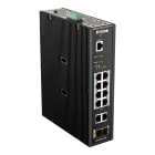 D_LINK - Switch industriale gestito L2 con 8 porte Gigabit PoE, 2 porte Gigabit e 2 porte SFP.