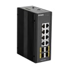D_LINK - Switch industriale gestito L2 con 8 porte Gigabit e 4 porte SFP.