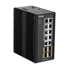 D_LINK - Switch industriale gestito L2 con 10 porte Gigabit di cui 8 con PoE e 4 con slot SFP.