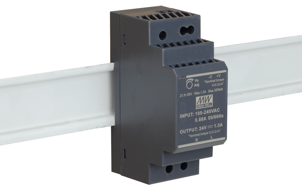 D_LINK - Alimentatore 30W 24VDC ultra slim da barra DIN.