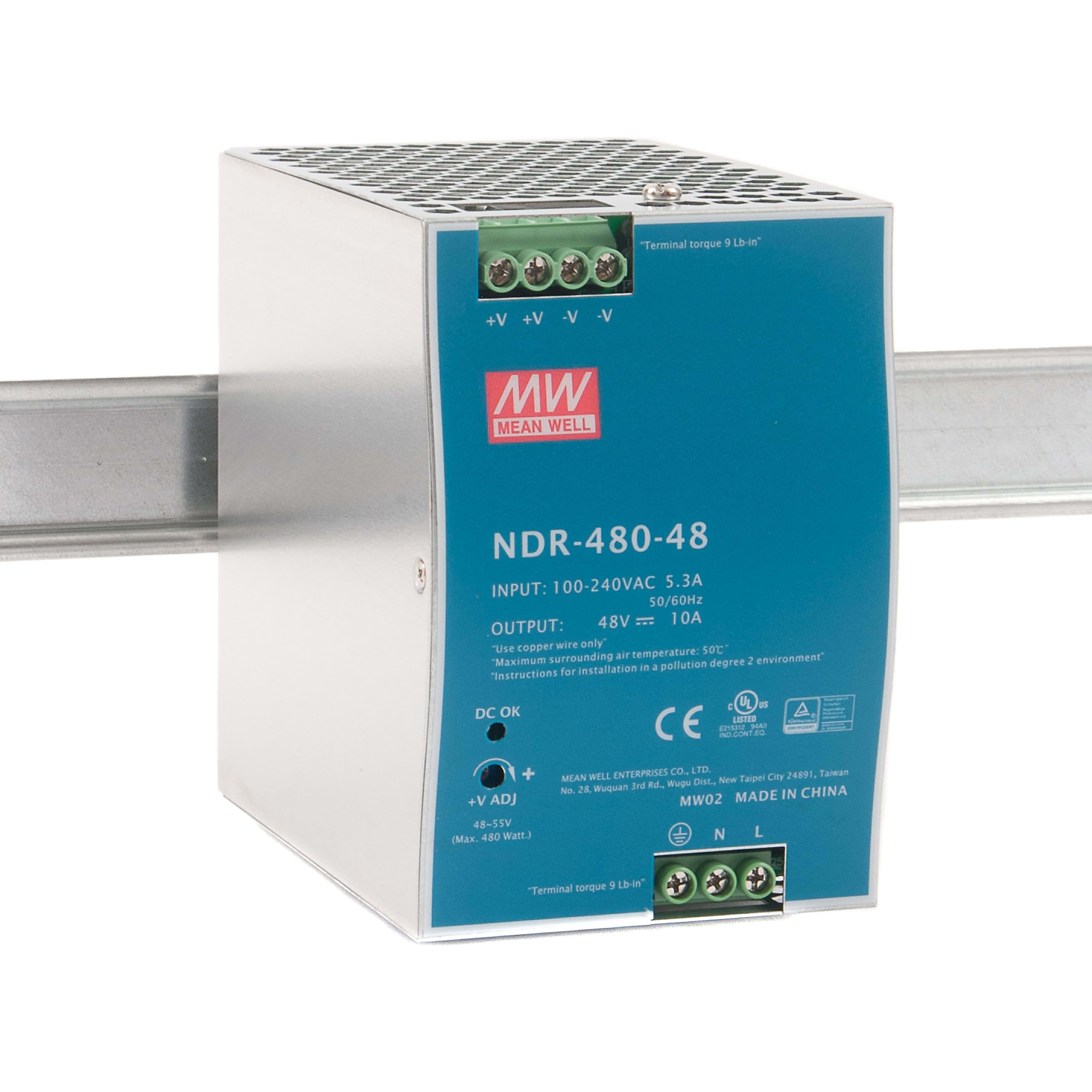 D_LINK - Alimentatore 480W 48VDC ultra slim da barra DIN.