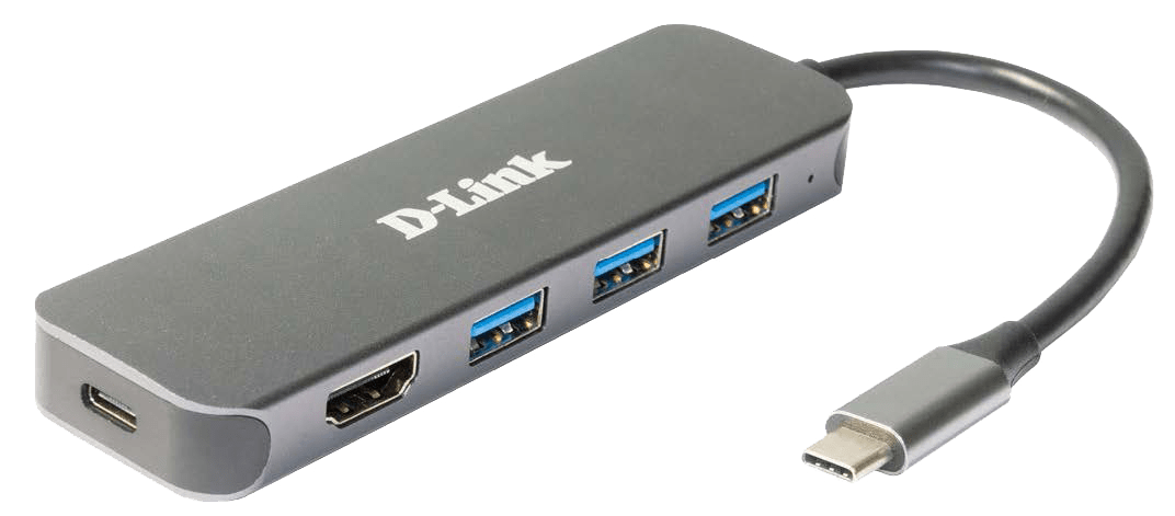 D_LINK - Adattatore USB-C, HDMI, 3x USB 3.0 e USB-C Power.
