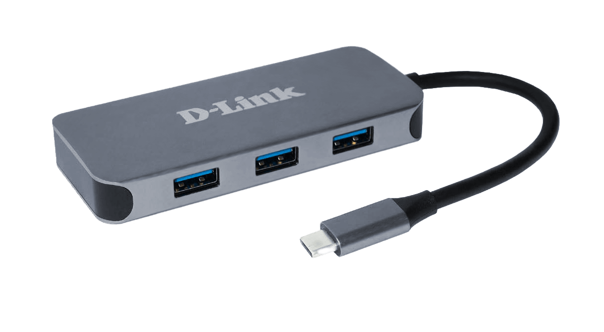 D_LINK - Adattatore USB-C, HDMI, 3x USB 3.0, USB-C Power, RJ45.