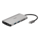 D_LINK - Adattatore USB-C HDMI 3xUSB3.0 SD TF RJ45 per connessioni complete e veloci.