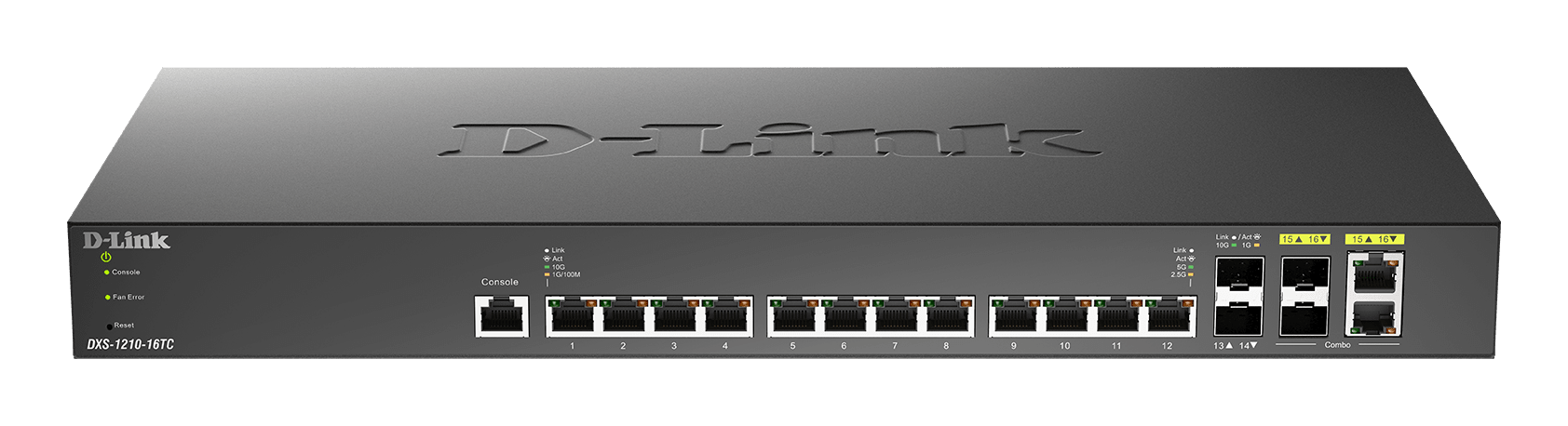 D_LINK - SWITCH SMART 12X10GB 2XSFP+ 2X10GCOMBO R DXS-1210-16TC