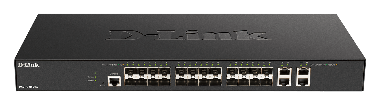 D_LINK - Switch gest L3 24xSFP+ 2x10G rack.
