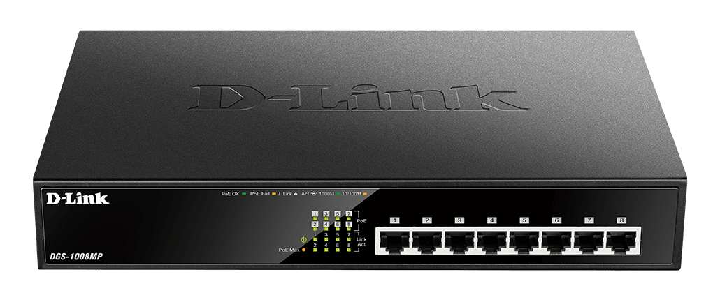 D_LINK - Switch Nongest 8 x 1Gb PoE (140W) - Rack.