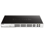 D_LINK - SWITCH SMART 24X1GB-POE 193W-4XSFPCOMBO-