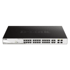 D_LINK - SWITCH SMART 24 X 1GB POE 370W, 4XSFP CO
