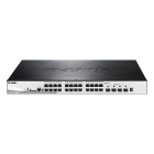D_LINK - SWITCH SMART 24X1GB POE 370W, 4XSFP+, RA
