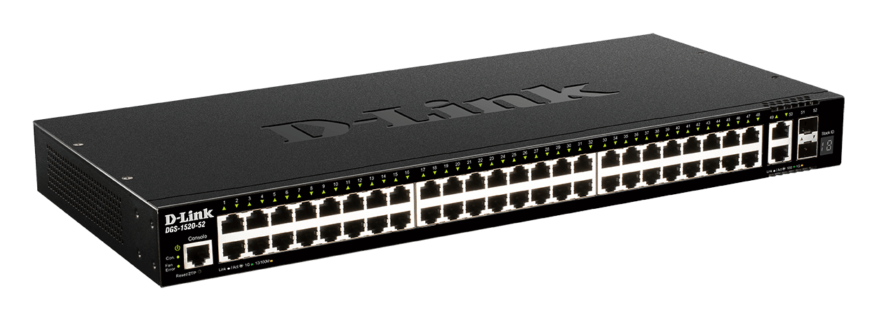 D_LINK - SWITCH SMART 48X1GB, 2XSFP+, 2X10GB, RAC
