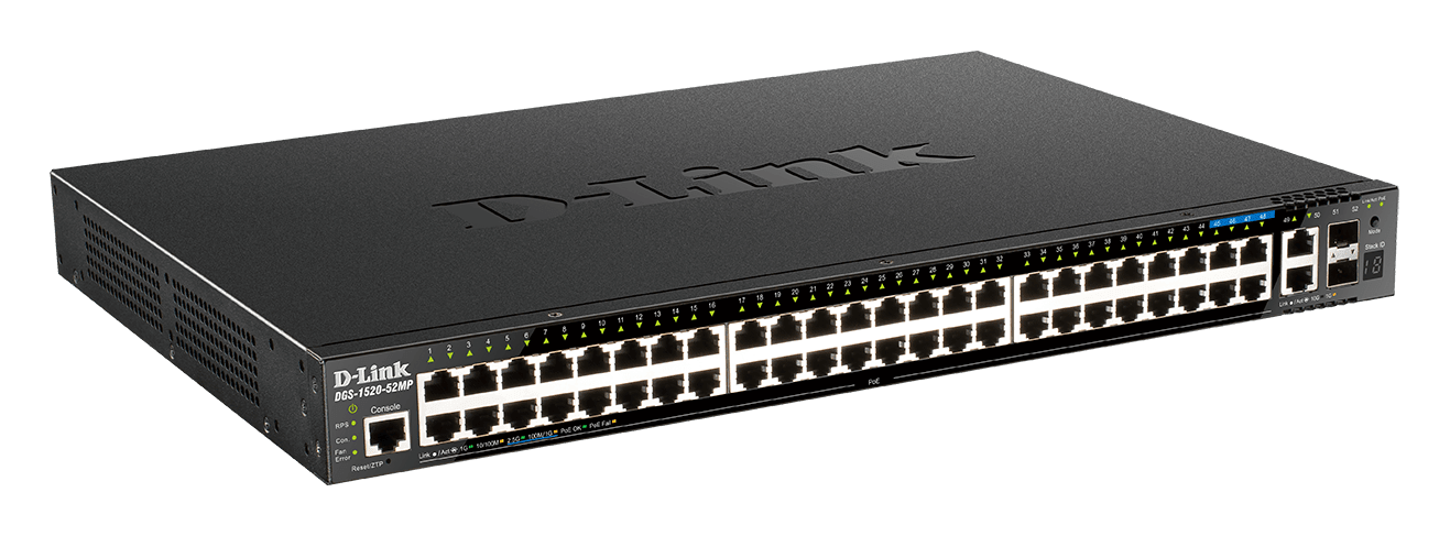 D_LINK - SWITCH SMART 44X1+4X2,5GPOE370W,2XSFP,2X