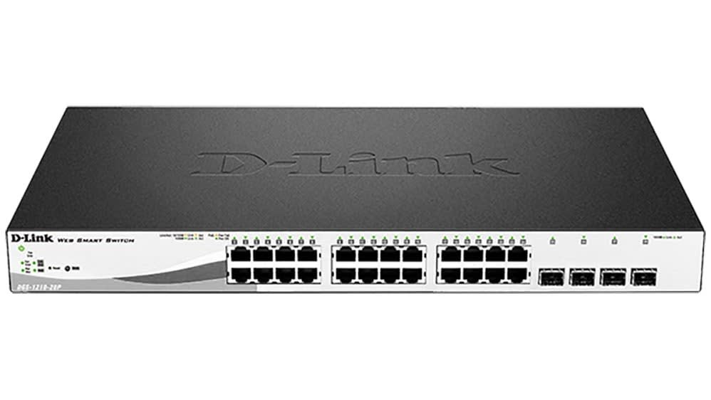 D_LINK - SWITCH SMART 24 X 1GB POE 193W, 4XSFP CO