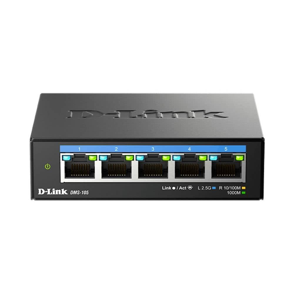 D_LINK - SWITCH 5X10/100/1000/2,5GB -(NO RACK) DMS-105/E