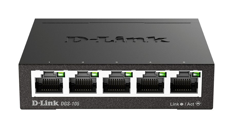 D_LINK - SWITCH NONGEST 5 PORTE GIGABIT -(NO RACK DGS-105/E