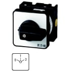 EATON INDUSTRIES - T0-2-35/E Invertitore di polarità, 20 A, montaggio a incasso, 2 Unità costruttive, Contatti: 4, 60°, permanente, con posizione 0-1-2, SOND 29.