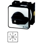 EATON INDUSTRIES - Interruttori a gradini, T0, 20 A, da incasso a fissaggio centrale, 4 Unità costruttiva/e, Contatti: 8, 45 °, permanente, senza posizione 0, 1-8, numer T0-4-153/EZ.