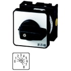 EATON INDUSTRIES - Interruttori a gradini, T0, 20 A, montaggio a incasso, 4 Unità costruttiva/e, Contatti: 8, 30 °, permanente, con posizione 0, 0-8, numero di progettazione T0-4-8246/E.