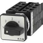 EATON INDUSTRIES - Interruttori a gradini, T0, 20 A, montaggio a incasso, 8 unità costruttive, contatti: 16, 45 gradi, permanente, senza posizione 0, 1-4, numero di proget T0-8-8477/E.