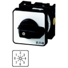 EATON INDUSTRIES - Interruttori a gradini, T0, 20 A, da incasso a fissaggio centrale, 4 Unità costruttiva/e, Contatti: 7, 45 °, permanente, con posizione 0, 0-7, numero T0-4-8245/EZ.
