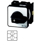 EATON INDUSTRIES - T0-3-15924 Interruttori voltmetrici, 20 A, da incasso a fissaggio centrale, 3 unità costruttive, Contatti: 6, 60 gradi, ritentivo, Senza posizione 0 (Off), Fase.