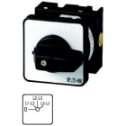 EATON INDUSTRIES - T0-2-15920 Interruttori Voltmetrici 20A Da Incasso Fissaggio Centrale 2 Unità Costruttive Contatti 4 45° Ritentivo Con Posizione 0 Off 0-Fase