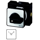 EATON INDUSTRIES - Commutatore T3, 32A, montaggio a incasso, 3 Unità costruttive, Contatti: 6, 90°, permanente, senza posizione 0, 1-2, numero di progettazione 8222.
