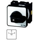 EATON INDUSTRIES - T0-2-8400/E Invertitori, 20 A, montaggio a incasso, 2 Unità costruttiva/e, Contatti: 4, 45 °, permanente, con posizione 0, 1-0-2, numero di progettazione 8400.