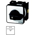 EATON INDUSTRIES - T0-2-15922 Interruttori Voltmetrici 20A da Incasso a Fissaggio Centrale 2 Unità Costruttive Contatti 4 45° Ritentivo Senza Posizione 0 Fase