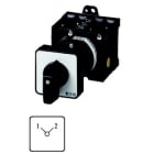EATON INDUSTRIES - Commutatore T3 32A a comando rinviato 4 Unità costruttive Contatti 8 90° permanente senza posizione 0 1-2 numero progettazione 8223.