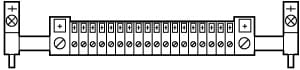 EATON INDUSTRIES - Guida per custodia fusibile N43RS27 SBARRA.