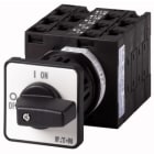 EATON INDUSTRIES - Commutatore T3 32A a comando rinviato 5 Unità costruttive Contatti 10 90° permanente senza posizione 0 1-2 numero di progettazione 8369.