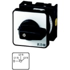EATON INDUSTRIES - T0-2-15921 Interruttori Voltmetrici 20A Da Incasso a Fissaggio Centrale 2 Unità Costruttive Contatti 4 45° Permanente Con Posizione 0 Off 0-Fase