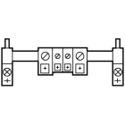 EATON INDUSTRIES - Guida per custodia fusibile PE-PEN23RS33 e barra collettrice.