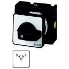 EATON INDUSTRIES - Pulsante on/off, T0, 20 A, montaggio a incasso, 1 unità costruttiva, contatti: 2, ritorno a molla nelle posizioni 0 e 1, 45 gradi, ad impulso, con posiz. T0-1-15366/E commutatore a camme.