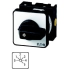 EATON INDUSTRIES - Interruttore a gradini T0 20A da incasso a fissaggio centrale 3 Unità costruttive Contatti 5 45° permanente con posizione 0-5 numero T0-3-8243/EZ Commutatore a camme