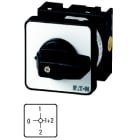 EATON INDUSTRIES - Interruttore a gradini T0, 20A, da incasso a fissaggio centrale, 1 unità costruttiva, contatti 2, 90°, permanente con posizione 0, 0-1-1+2-2.