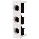 EATON INDUSTRIES - Base fusibile montaggio bus 25A 500V DII/E27 45mm DII-SO/25/3-R-PS FUS 3P VITI CAL. 110394