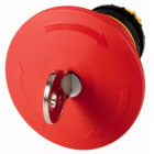 EATON INDUSTRIES - Pulsante d'emergenza/off RMQ-Titan, 45 mm, Npn luminoso, sblocco a chiave, selezionabile, rosso/giallo, RAL 3000, FUNGO EM D.45MM ROT CH.