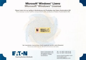 EATON INDUSTRIES - Licenza Windows CE 4.2 LIC-OS-CE42.