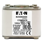 EATON INDUSTRIES - Cartuccia fusibile 250A 1250V, corsa rapida, size 2, 61x77x81mm, aR, UL, IEC, indicatore singolo, 170M5438 FUSE 2BKN/80 AR CU.